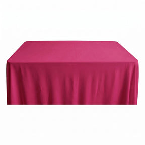 Rayon Challis Rectangular Table Cloth Covers Fuchsia Image 1