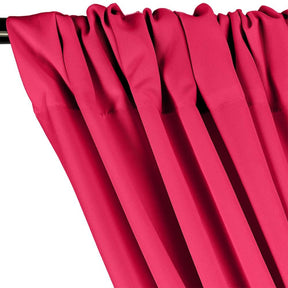 Polyester Poplin Rod Pocket Curtains (60 Inch) Fuchsia Image 2