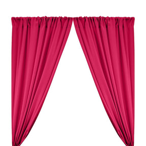Polyester Poplin Rod Pocket Curtains (60 Inch) Fuchsia Image 1