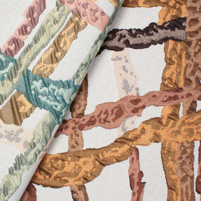 Abstract Vine Extra Wide Upholstery Jacquard Fabric Group