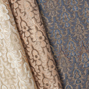 Arbor Bloom Extra Wide Metallic Damask Upholstery Jacquard Fabric Group