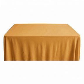 Rayon Challis Rectangular Table Cloth Covers Gold Image 1