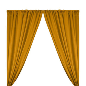 Polyester Poplin Rod Pocket Curtains (60 Inch) Gold Image 1