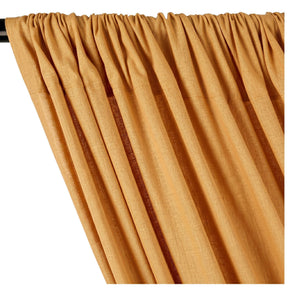 Yorkshire Natural Linen Rod Pocket Curtains Gold Image 2