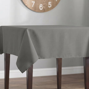 Polyester Poplin Rectangular Table Cloth Covers (60 Inch) Grey Image 2