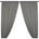 Polyester Poplin Rod Pocket Curtains (60 Inch) Grey Image 1