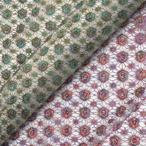 Multi Color Metallic Yarn Chemical Lace Fabric Group