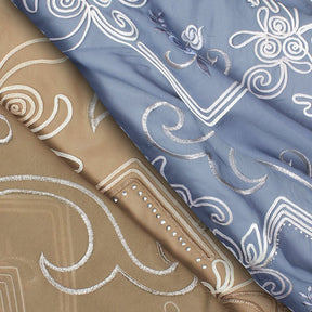 Corded Floral Embroidery On Georgette Fabric Group