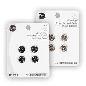 Dritz Size 3 Sew On Snaps Group