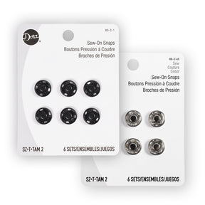 Dritz Size 2 Sew On Snaps Group