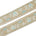 Sunshine Garden Floral Beaded Sequin Metallic Embroidery On 2 Inch Hemmed Mesh Lace Trim SV582859 Light Blue Image A4