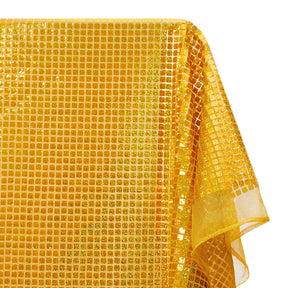 Hologram Square Sequins Fabric SV573893 Gold 2