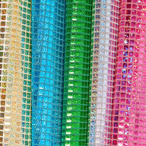 Hologram Square Sequins Fabric Group