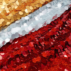 Paillette Circle Sequins On Mesh Fabric Group Image