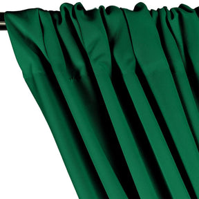 Polyester Poplin Rod Pocket Curtains (60 Inch) Hunter Green Image 2