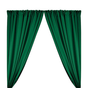 Polyester Poplin Rod Pocket Curtains (60 Inch) Hunter Green Image 1