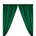 Polyester Poplin Rod Pocket Curtains (60 Inch) Hunter Green Image 1