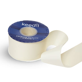 Keedil Grosgrain Ribbon Solid 2 25 Inch SV580562 Ivory 1