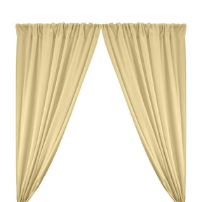 Polyester Poplin Rod Pocket Curtains (60 Inch) Ivory Image 1
