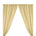Polyester Poplin Rod Pocket Curtains (60 Inch) Ivory Image 1