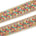 3 Inch Geometric Floral Sequined Metallic Embroidery On Hemmed Woven Trim SV582498 Cream Image A4