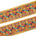 3 Inch Geometric Floral Sequined Metallic Embroidery On Hemmed Woven Trim SV582501 Mustard Image A4