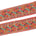 3 Inch Geometric Floral Sequined Metallic Embroidery On Hemmed Woven Trim SV582500 Red Image A4