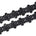 Daisy Flower Corded Sequin Embroidery On 1 & 1/2 Inch Scalloped Mesh Lace Trim SV582506-HP Black Image A4