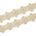 Daisy Flower Corded Sequin Embroidery On 1 & 1/2 Inch Scalloped Mesh Lace Trim SV582503-HP Champagne Image A4
