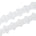 Daisy Flower Corded Sequin Embroidery On 1 & 1/2 Inch Scalloped Mesh Lace Trim SV582502 White Image A4