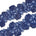 Floral Vine Corded Sequin Embroidery On 4 Inch Scalloped Mesh Lace Trim SV582512 Navy Blue Image A4