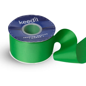 Keedil Grosgrain Ribbon Solid 2 25 Inch SV580563 Kelly Green 1