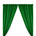 Polyester Poplin Rod Pocket Curtains (60 Inch) Kelly Green Image 1