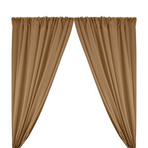 Polyester Poplin Rod Pocket Curtains (60 Inch) Khaki Image 1