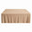 Rayon Challis Rectangular Table Cloth Covers Khaki Image 1