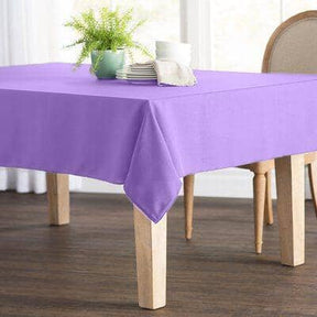 Polyester Poplin Rectangular Table Cloth Covers (60 Inch) Lavender Image 1