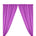 Polyester Poplin Rod Pocket Curtains (60 Inch) Lavender Image 1