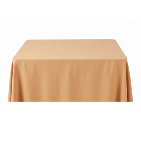 Rayon Challis Rectangular Table Cloth Covers Light Gold Image 1