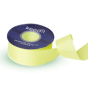 Keedil Solid 1 5 Inch Grosgrain Ribbon Light Yellow A1