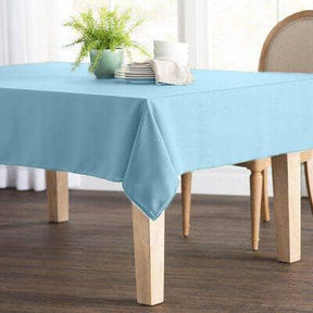 Polyester Poplin Rectangular Table Cloth Covers (60 Inch) Light Blue Image 1