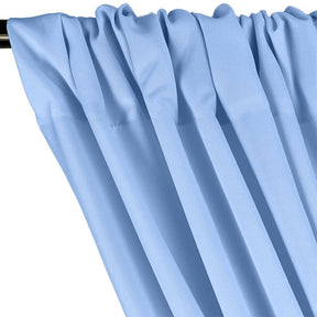 Polyester Poplin Rod Pocket Curtains (60 Inch) Light Blue Image 2