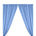 Polyester Poplin Rod Pocket Curtains (60 Inch) Light Blue Image 1