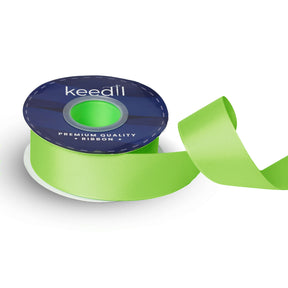Keedil Solid 1 5 Inch Grosgrain Ribbon Lime Green A1