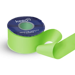Keedil Grosgrain Ribbon Solid 2 25 Inch SV582173 Lime 1