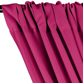Polyester Poplin Rod Pocket Curtains (60 Inch) Magenta Image 2