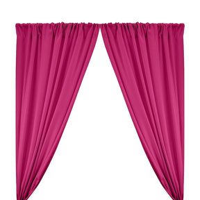 Polyester Poplin Rod Pocket Curtains (60 Inch) Magenta Image 1