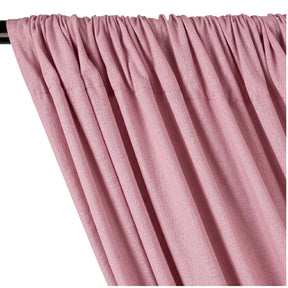 Yorkshire Natural Linen Rod Pocket Curtains Mauve Image 2