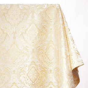 Floral Metallic Brocade Fabric SV578211 White / Gold Image A1-2