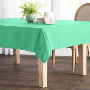 Polyester Poplin Rectangular Table Cloth Covers (60 Inch) Mint Image 1