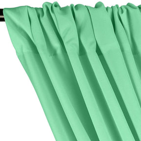 Polyester Poplin Rod Pocket Curtains (60 Inch) Mint Image 2